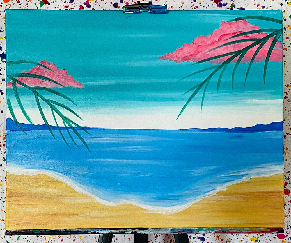 Beach Front Canvas Painting