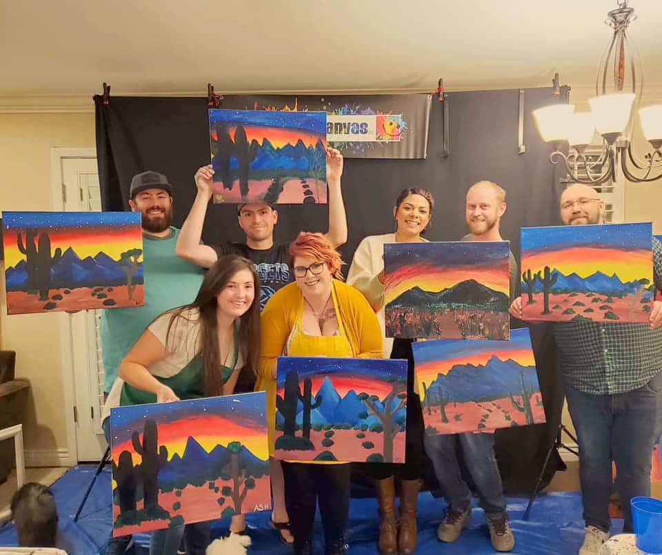 Private Paint Parties for All Ages The Happy Canvas, LLC