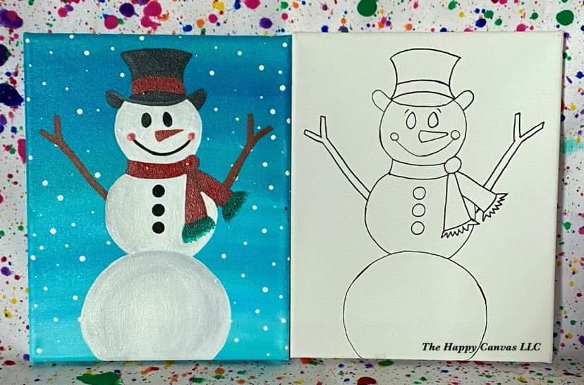 Snowman Pre-Drawn Kids Design