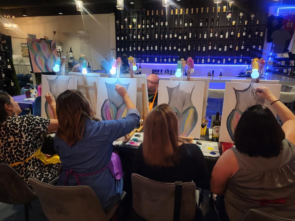 Public Sip and Paint Event at Peacock Wine Bar