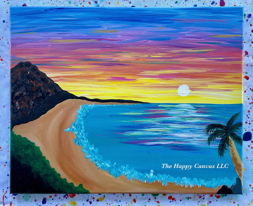 Hidden Cove Beach painting