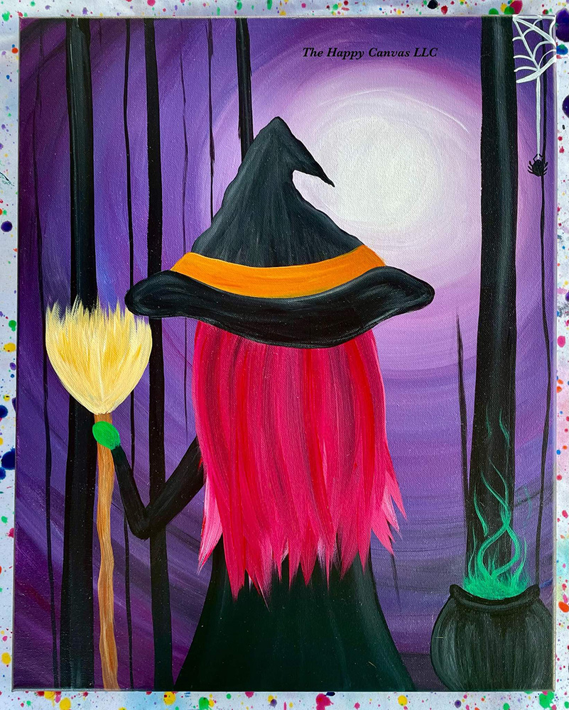 The Witching Hour - Halloween Painting