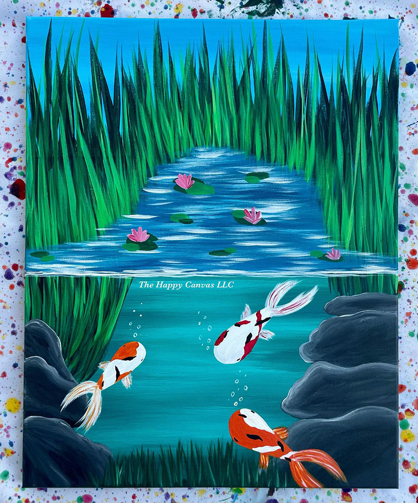 Don't Be Koi painting