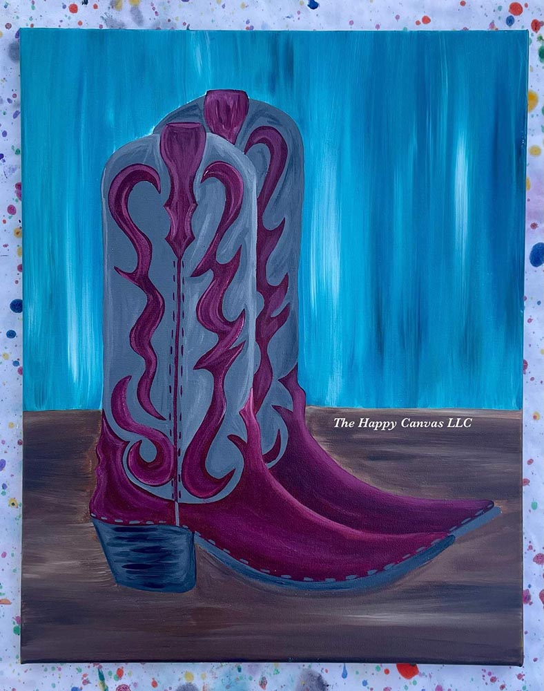 Dancing Boots painting