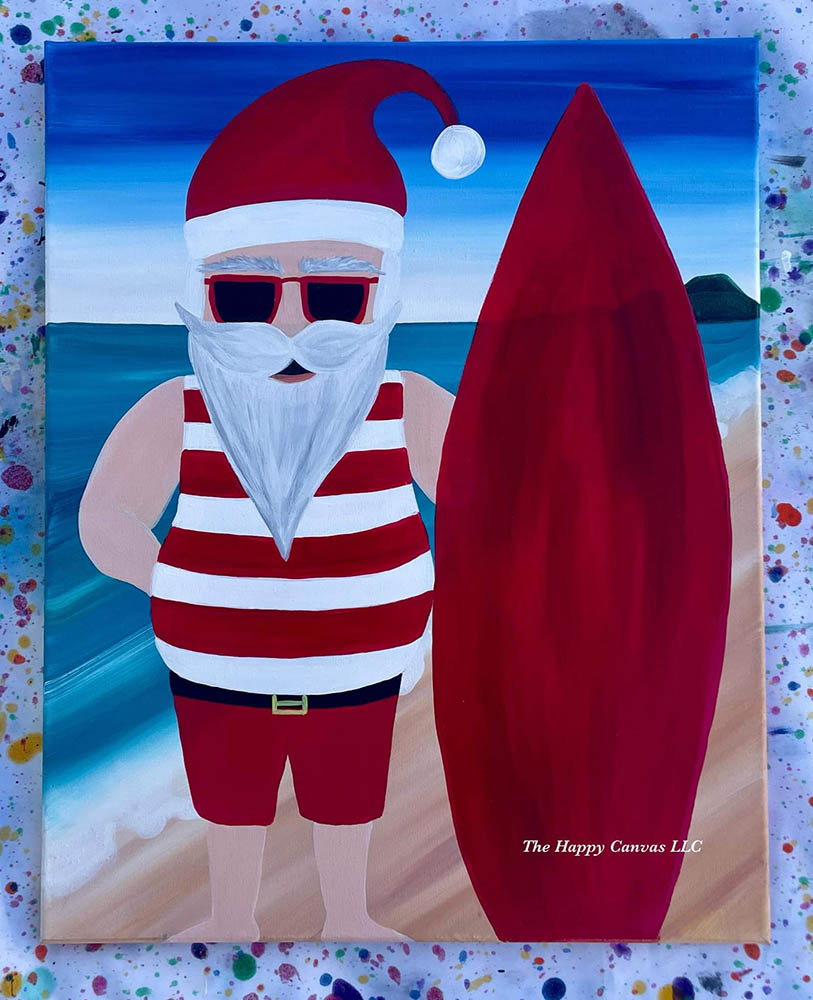 Surfer Santa